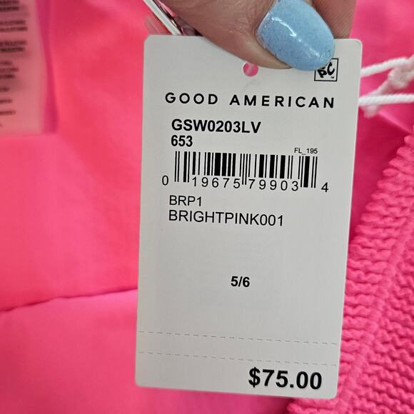 Good American Always Fits Mini Skirt Bright Pink Barbiecore Plus 2x - 3x - Picture 4 of 7